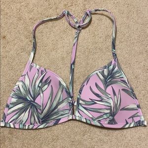 Victoria's Secret pink triangle push-up bikini top